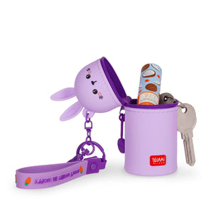Legami - Rabbit Coin Purse with Keyring - Mini Kawaii