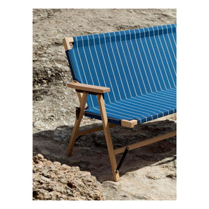 Hay - Outdoor Market foldable bench, Jasper Morrison | Blue