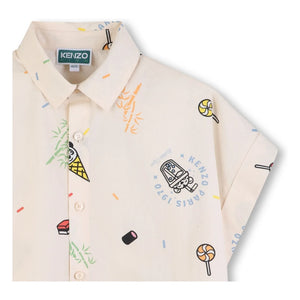 Kenzo - Happy Sweet Panda T-Shirt | Ecru