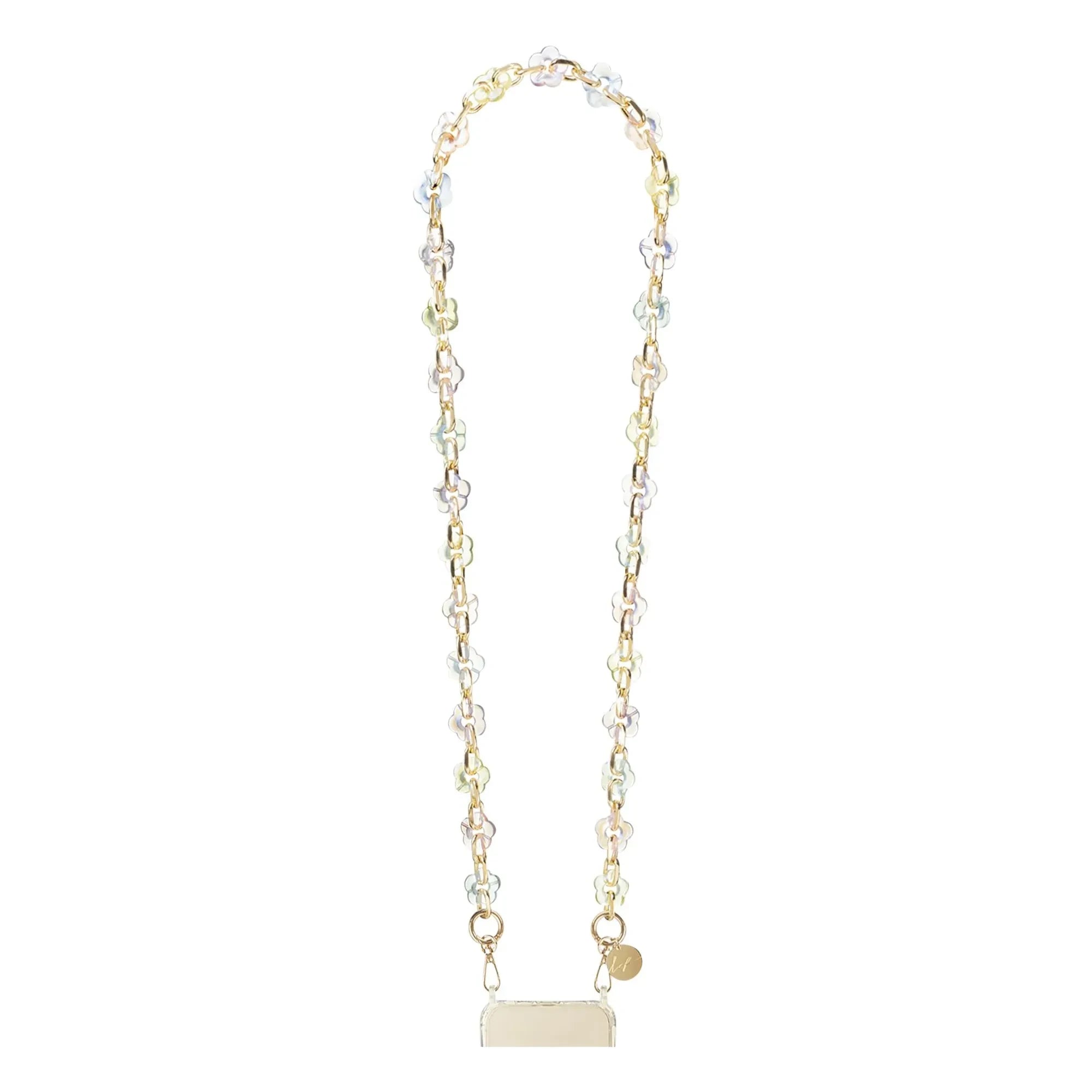 LaCoqueFrançaise - Cassy Holographic 100 cm Long Chain | Transparent