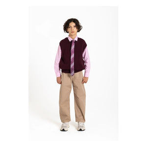 Finger in the nose - Elio Organik Pamuk Kazak | Koyu kırmızı