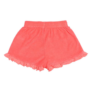 Búho - Terry Ruffled Shorts | Red