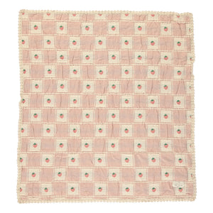 Bebe Organic - Strawberry Organic Cotton Blanket | Peach