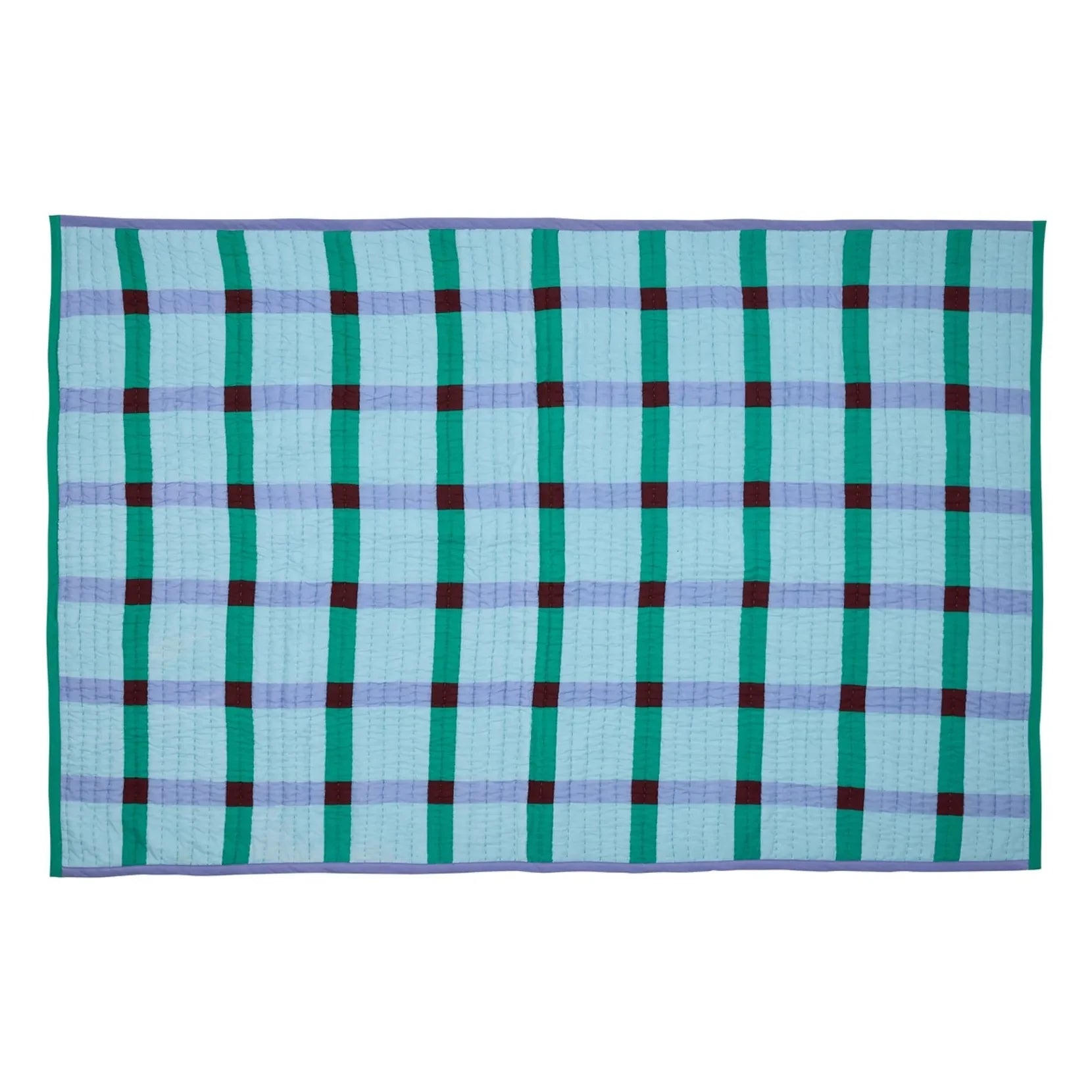Hübsch - Tento Cotton Blanket | Blue