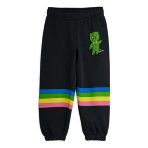 Mini Rodini - Alien Rainbow Jogger Organic Cotton | Black