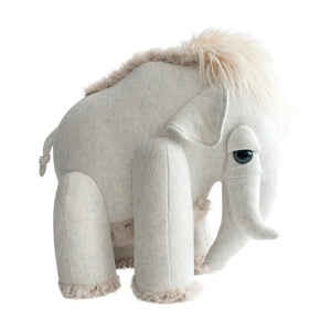 Bigstuffed - Bigstuffed x Smallable Giant Mammoth Plush Toy - 17.7 inches | Light Gray
