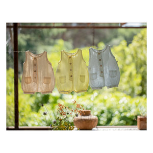 1+ in the family - Etolia Seersucker romper | Beige pink