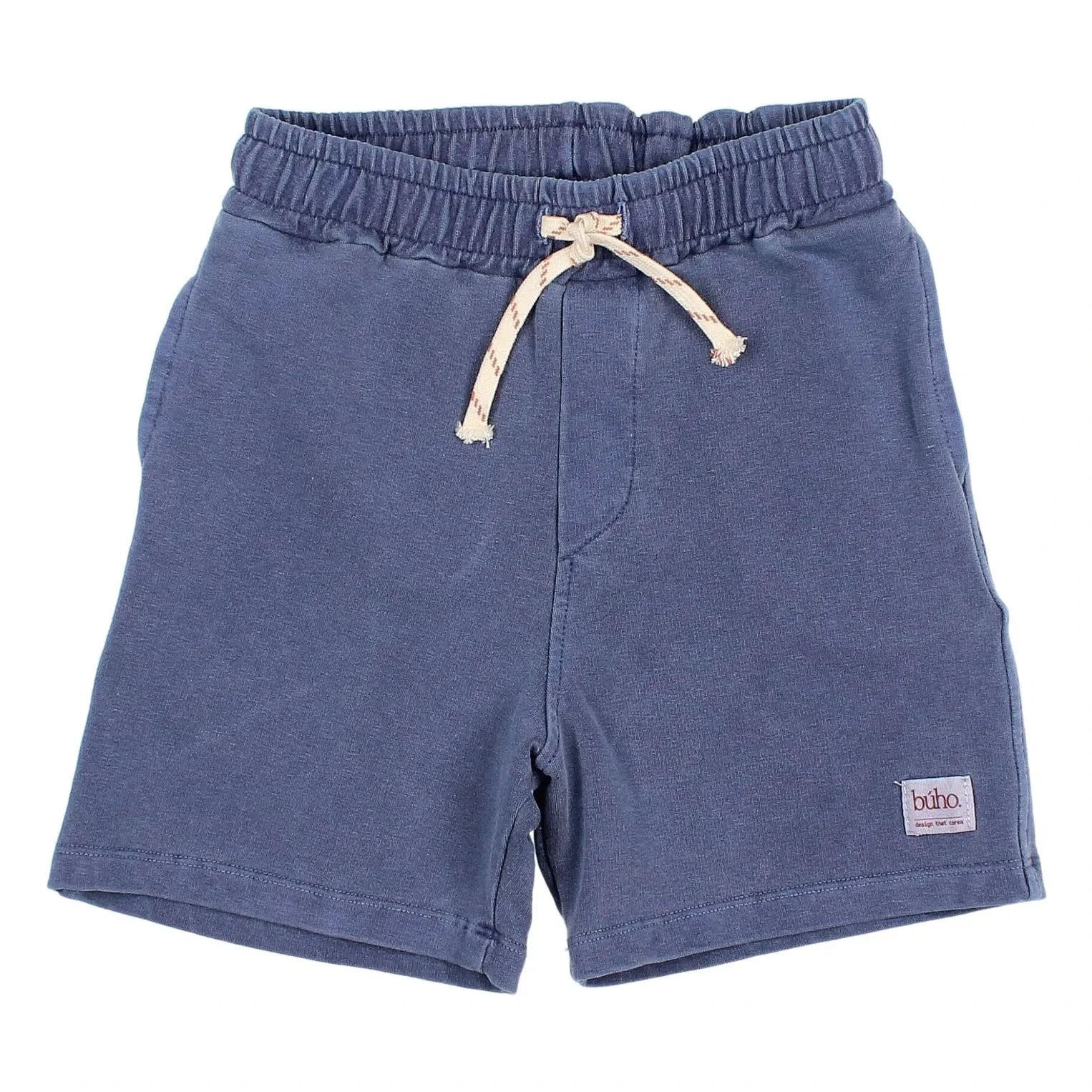 Búho - Organic Cotton Fleece Bermuda Shorts | Navy Blue
