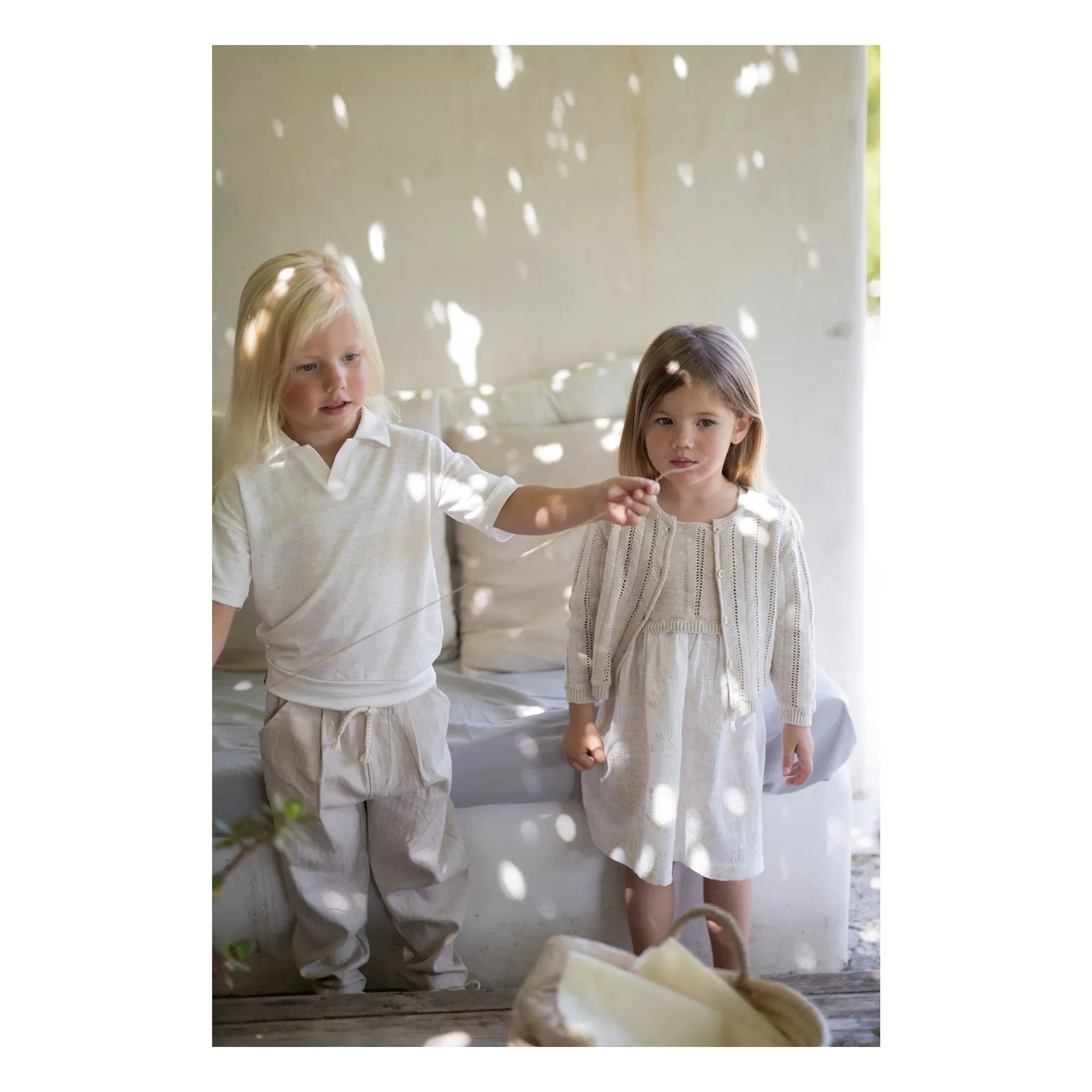 1+ in the family - Xelida Linen Cardigan | Beige