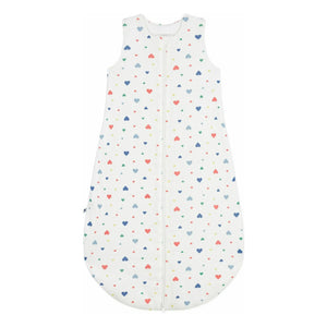 Petit Bateau - Heart Patterned Sleep Suit | White