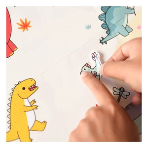 Poppik - Renkli Dinozor Poster Çıkartmaları