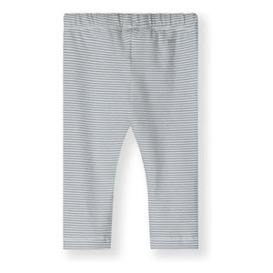 Gray Label - Çizgili Mini Tayt Organik Pamuk | Buz Mavisi