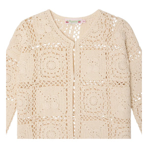 Bonpoint - Léa-Marie Crochet Cardigan | Ivory