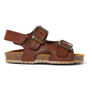 Pèpè - Double Buckle Sandals | Cognac
