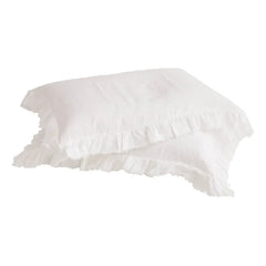 Maison de Vacances - Bohem Washed Linen Pillowcase | White