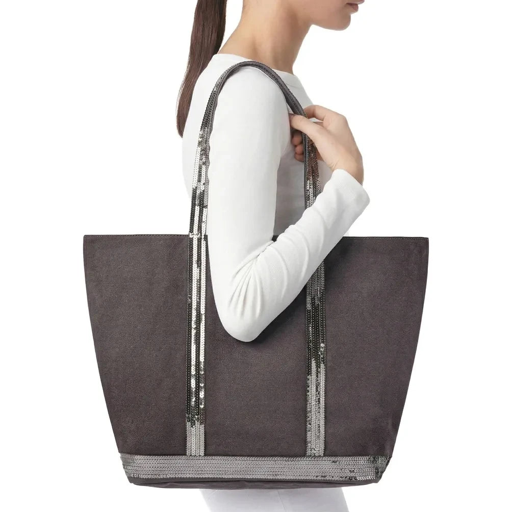 Vanessa Bruno - Fermuarlı Tote L | Kömür grisi