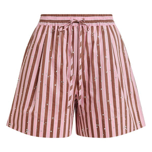 Essentiel Antwerp - Jeeuw Striped Shorts | Pink
