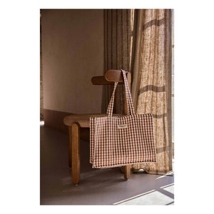 Gabrielle Paris - Mocha Check Weekend Bag | Mocha