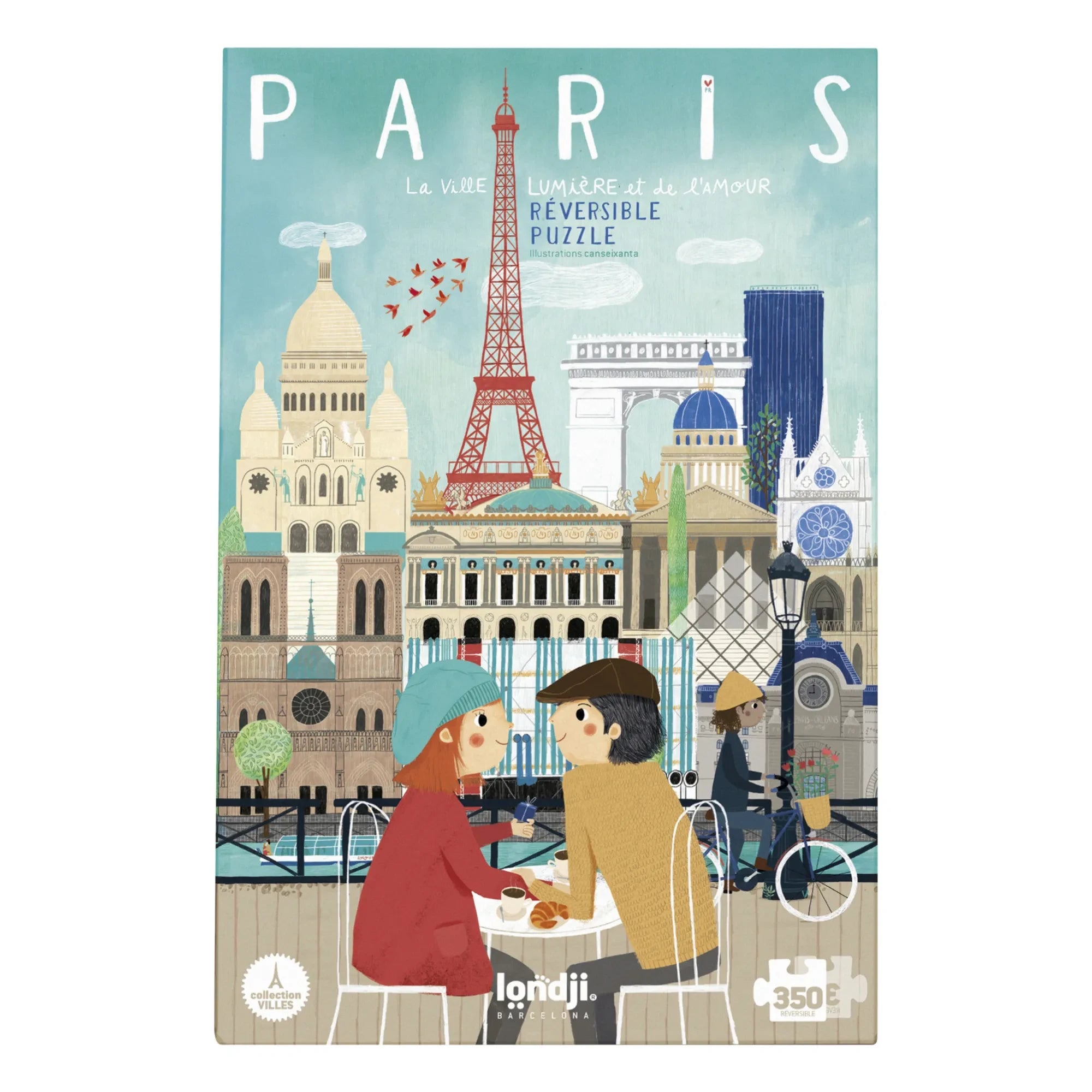 Londji - Double-sided Puzzle Paris Ville Lumière - 350 Pieces