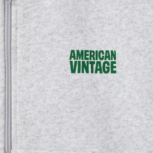 American Vintage - Baptown Fermuarlı Sweatshirt | Gri melanj
