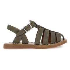 Pom d'Api - Beach-Stitch Dad Nubuck Sandals | Khaki