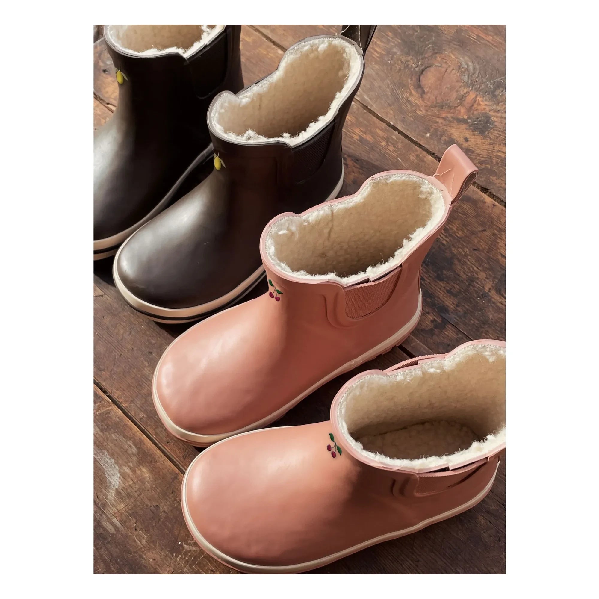 Konges Sløjd - Royal Rubber Rain Boots with Padding | Pink