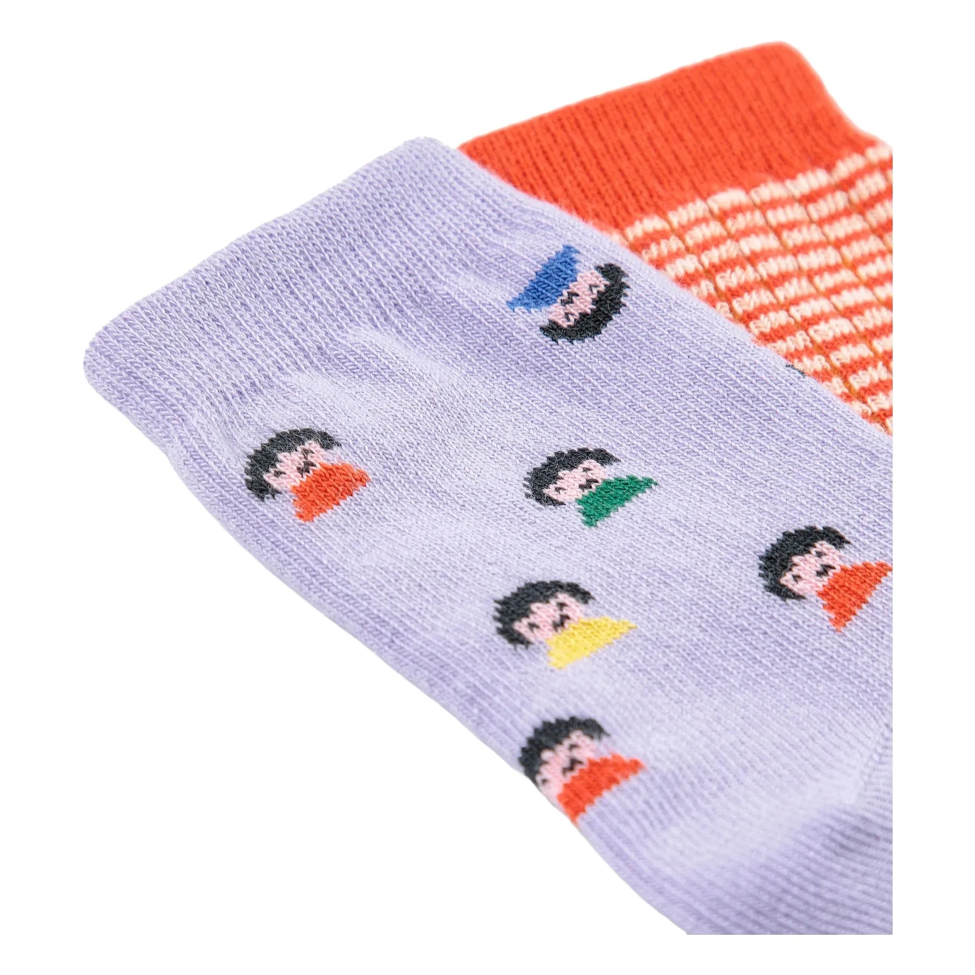 Bobo Choses - 2 Pairs Organic Cotton Socks Set | Orange