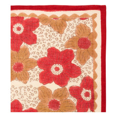 Apaches - Small Scarf Dupatta Flowers | Red