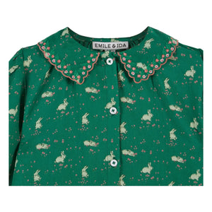 Emile et Ida - Lapinou Blouse | Green