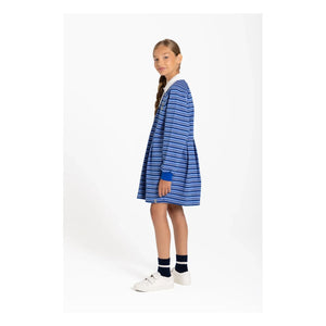 Finger in the nose - Striped Polo Esee Dress | Brown