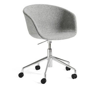 Hay - AAC53 Office Chair, Chrome Base | Light Gray