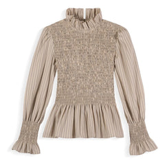 Maria de la Orden - Striped Blouse Aleria Cotton | Light Blue
