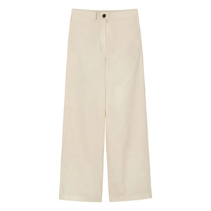 Pomandère - Cotton Gabardine Pants | Cream
