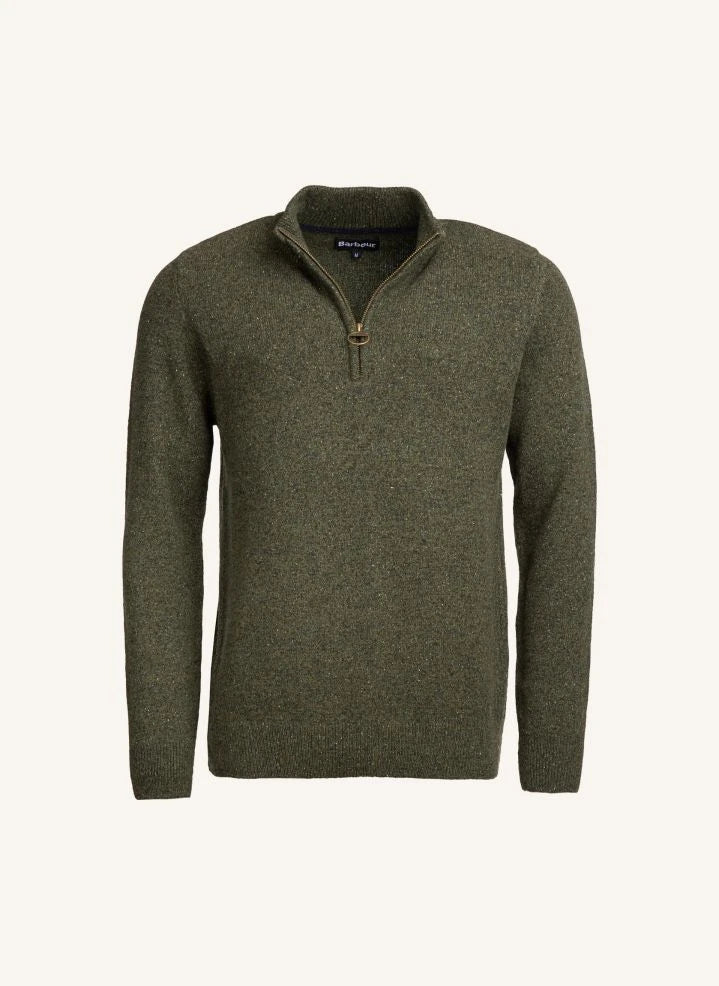 Barbour - Tisbury Essential Half-Zip Sweater | Olive