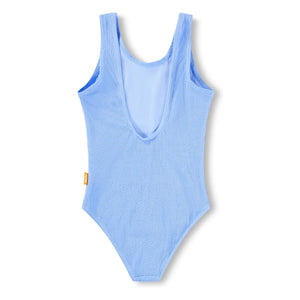 Molo - Ribbed Swimsuit Nika Crepe Recycled Fibers | Light Blue