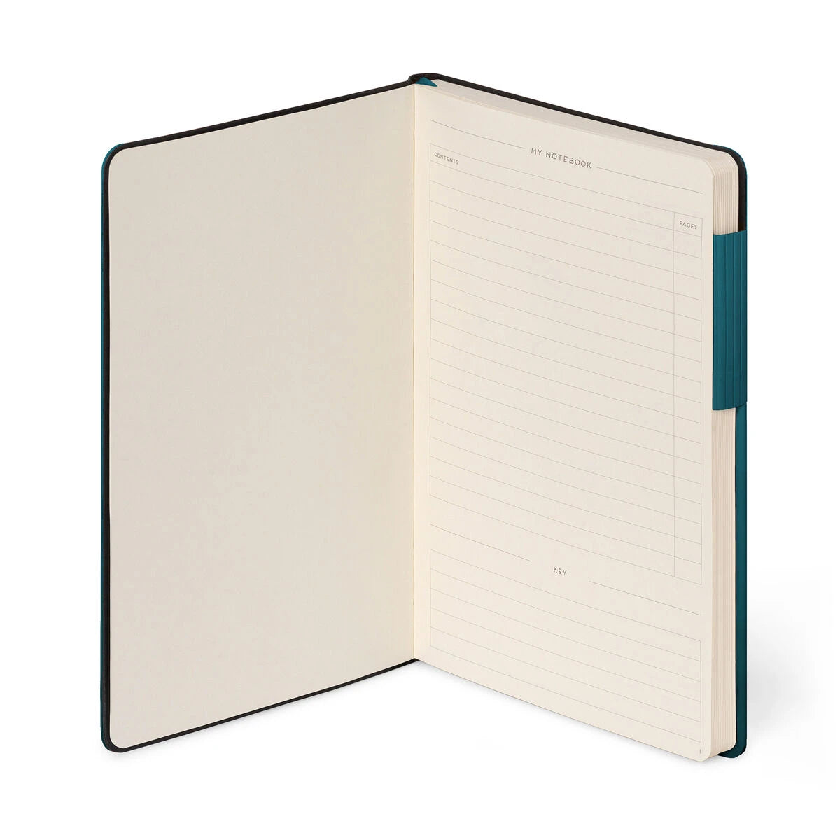 Legami - Notebook with Blank Pages and Monochrome Soft Cover - Deep Teal - My Notebook