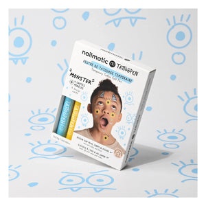 Nailmatic Kids - Tattoopen Monster Tattoo Chalk Pen Duo Set
