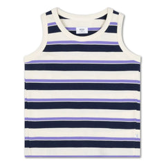 Repose AMS - Striped Organic Cotton Tank Top | Cream