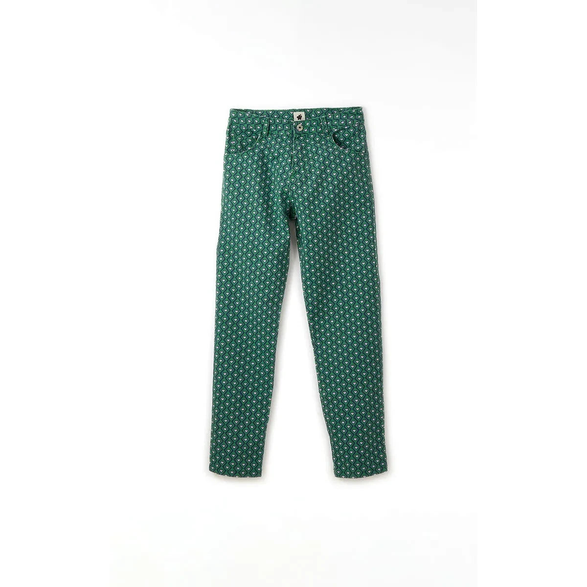 Fabula - Emerald Green Little Hearts Pants