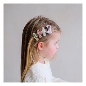 Mimi & Lula - 14 Piece Hair Clips and Hair Ties Set | Lilac