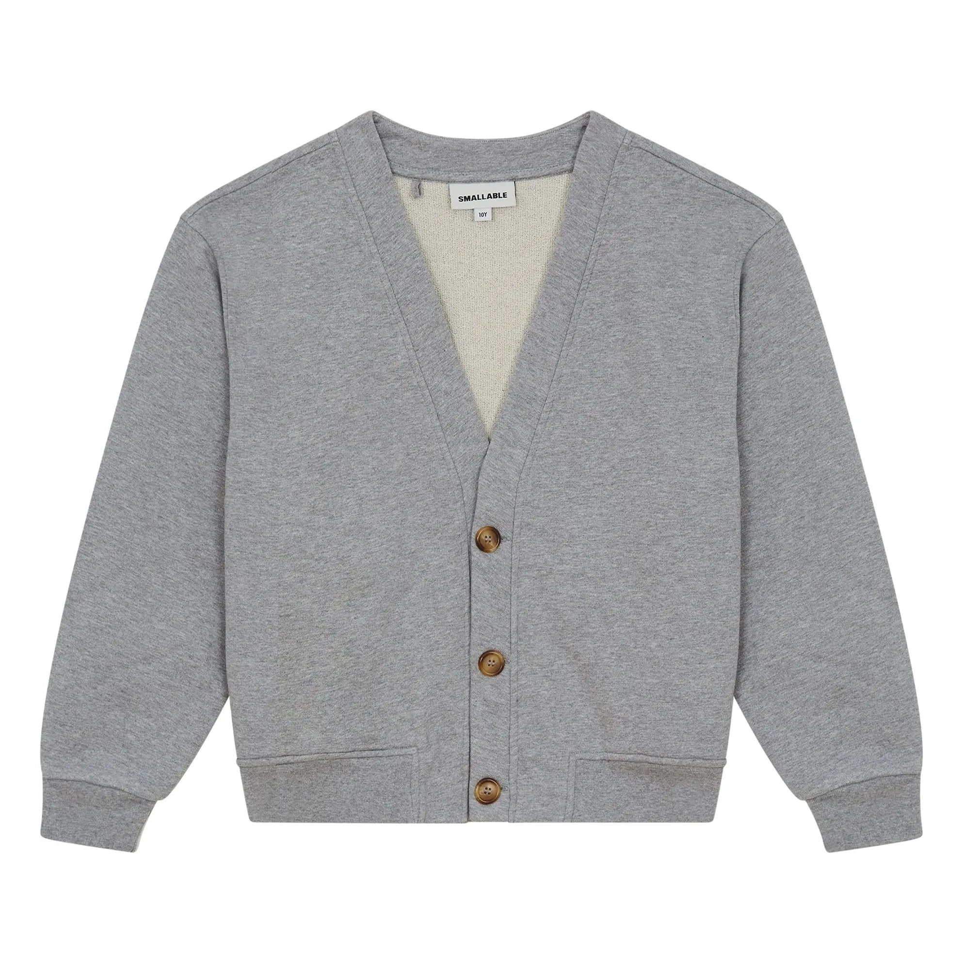 Smallable Kid - Ostmark Organic Cotton Cardigan | Gray Melange