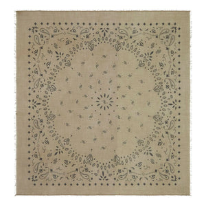 Kujten - Effy Cashmere Voile Bandana | Marled Khaki