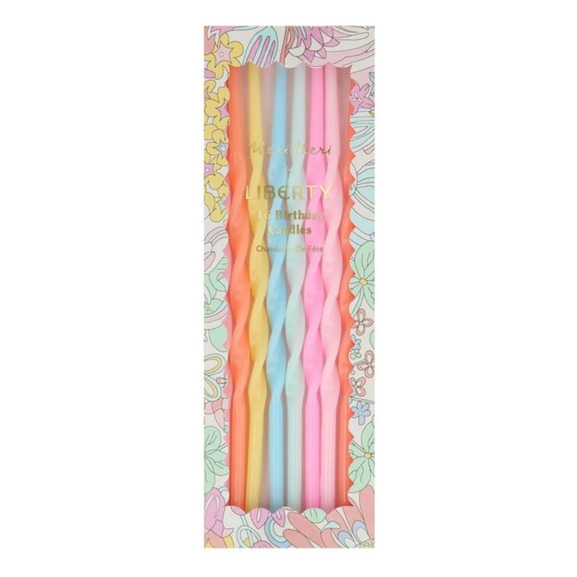 Meri Meri - Birthday candles - Meri Meri x Liberty - 16-piece set