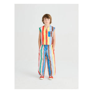 True Artist - Striped Sleeveless Vest | Blue