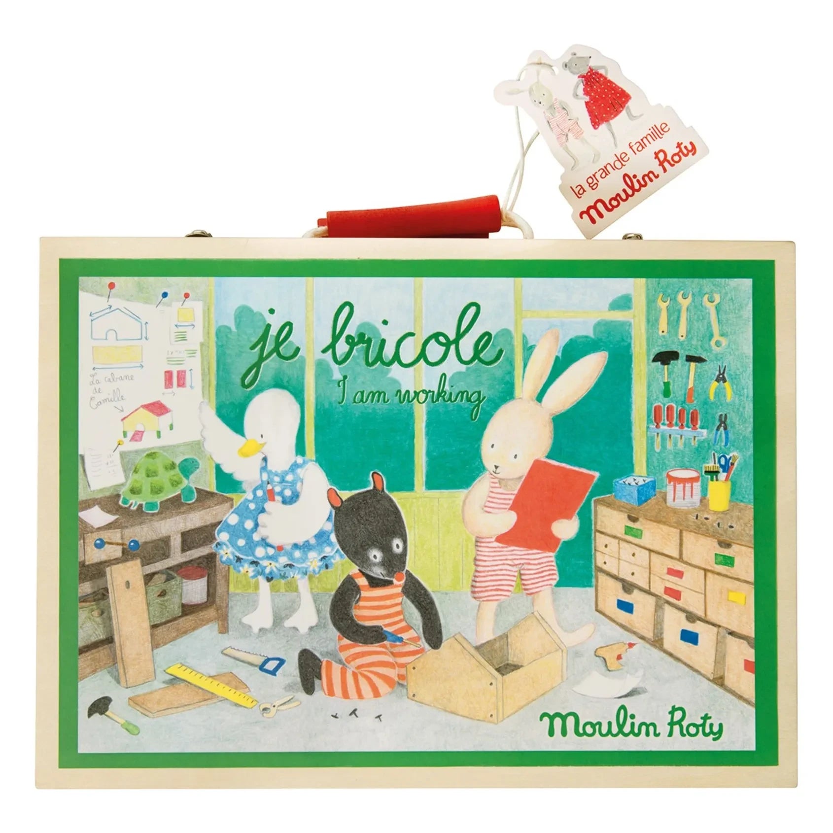 Moulin Roty - La Grande Famille Handmade Suitcase