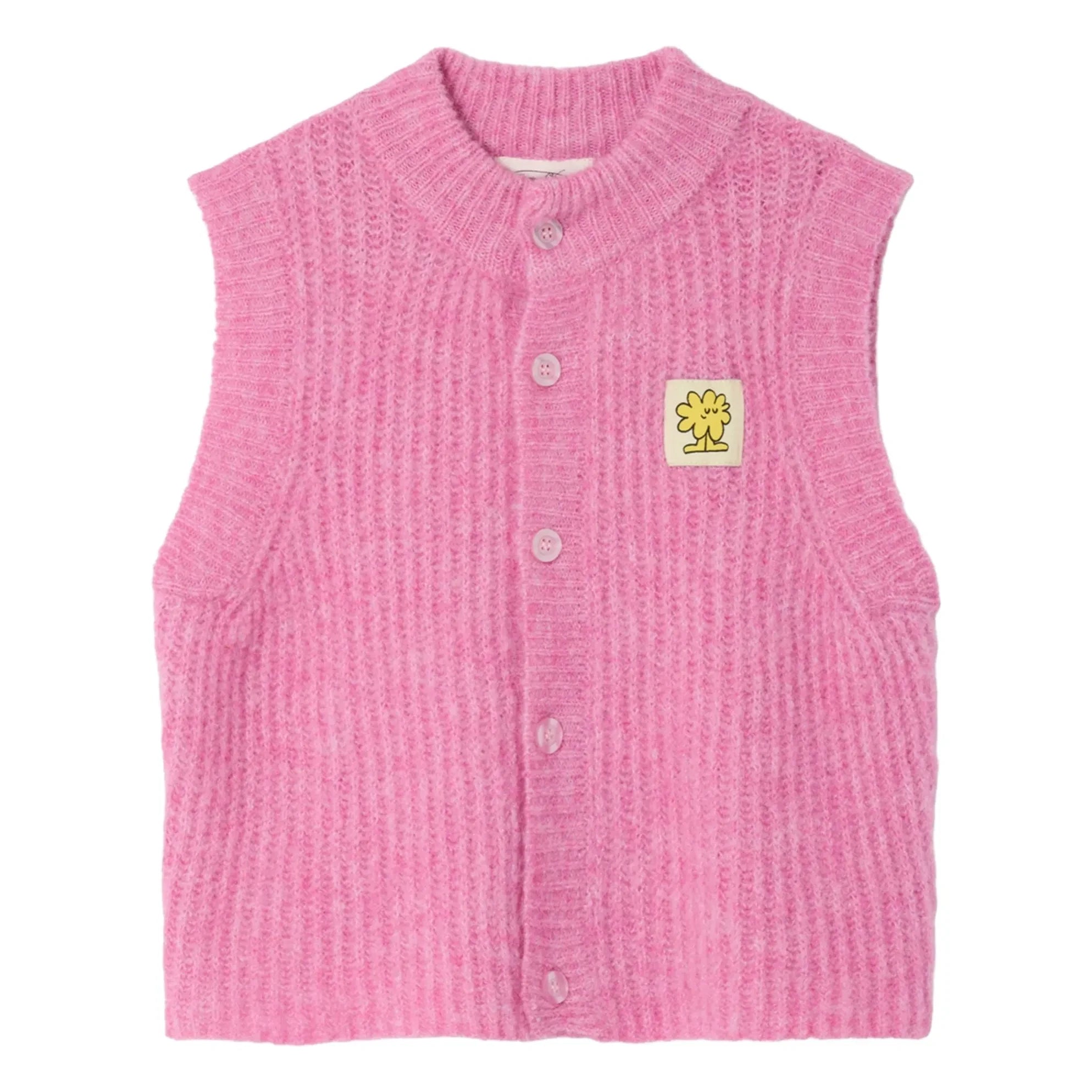 American Vintage - East Alpaca Sleeveless Vest | Pink