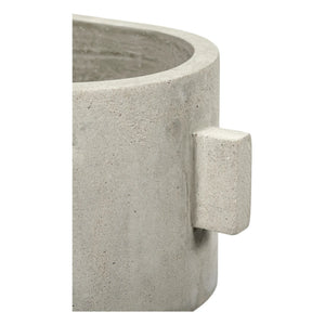 Serax - Oval Concrete Flower Pot | Gray