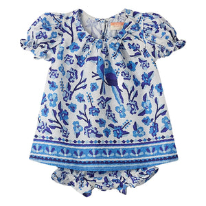 Fabula - Jardin de Fleurs Romper | Blue