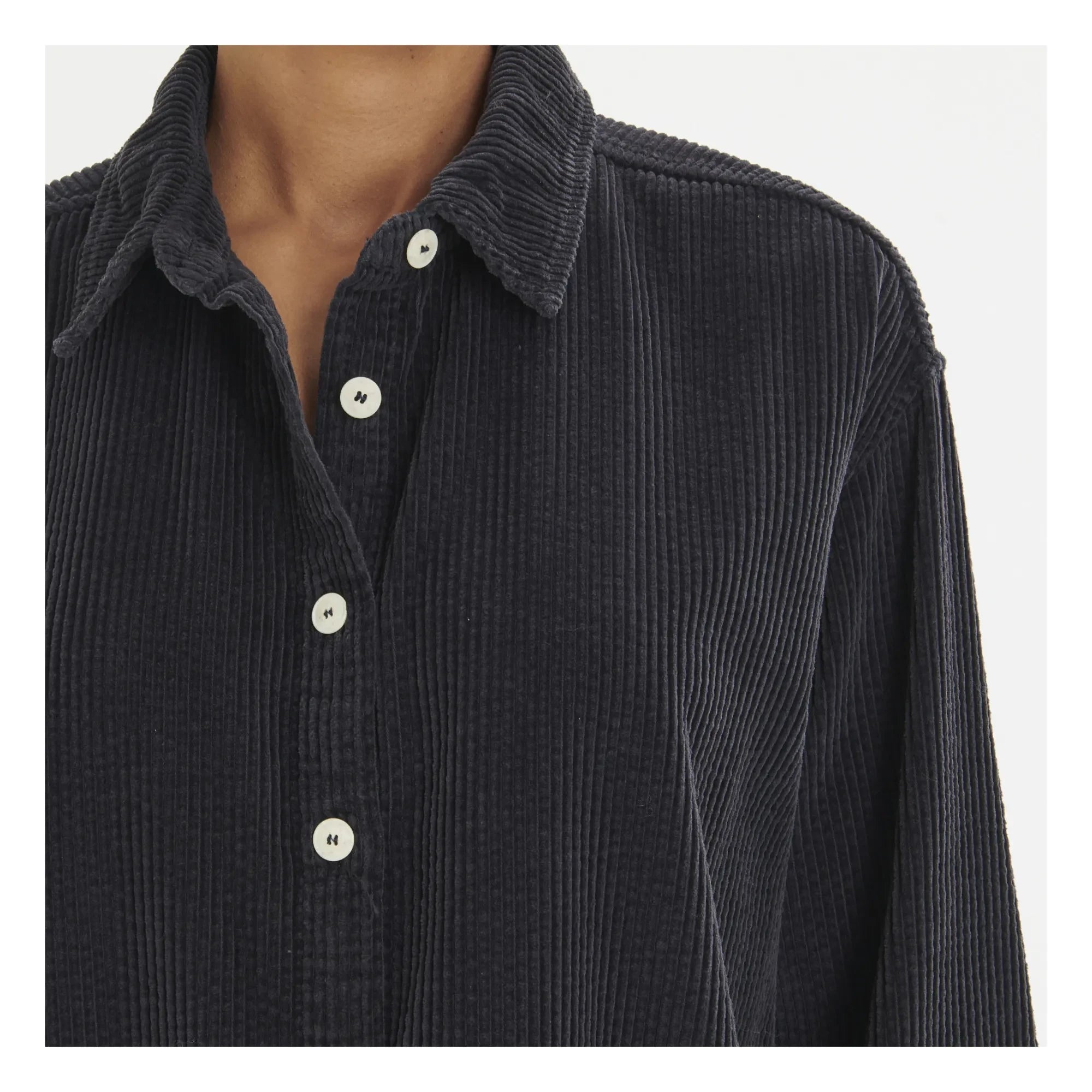 American Vintage - Padow Velvet Overshirt | Carbon
