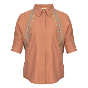 Virginie de Vinster - Los Angeles Blouse | Terracotta